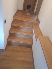 Renovierung einer zuvor gefliesten Treppe
